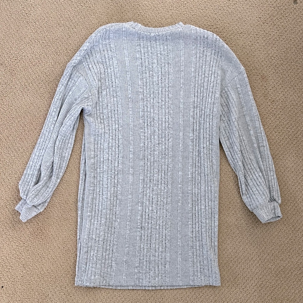 Grey sweater dress